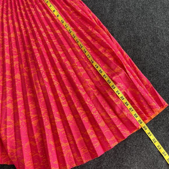 Anthropologie Maeve Pleated Jersey Skirt Size Medium Pink - Picture 14 of 14